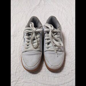 Classic White Sneakers with Gum Sole